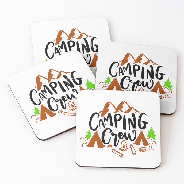 Item preview, Camping Crew - Black quotes & colored background designed and sold by jwebmarket.