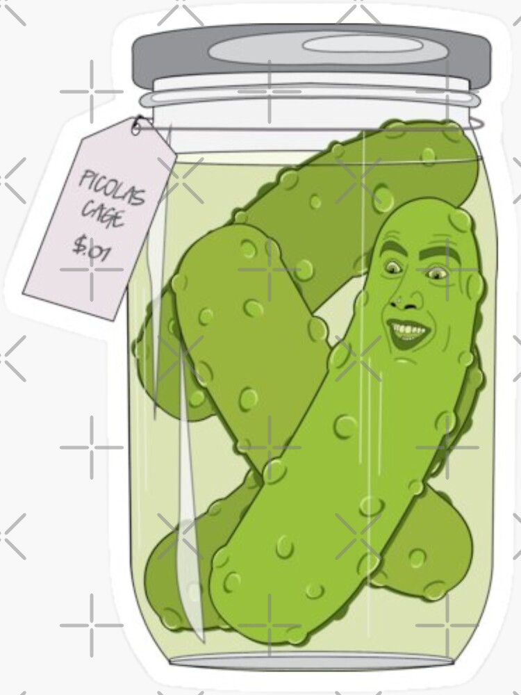 "Picolas Cage nicolas cage funny" Sticker for Sale by DreamMeArt