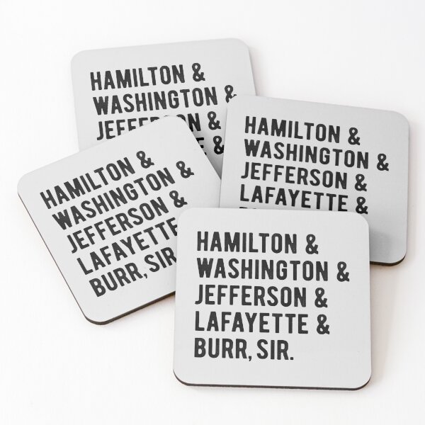 Item preview, Hamilton _amp_ Washington _amp_ Jefferson _amp_ Lafayette _amp_ Burr, sir designed and sold by customtcket06s.