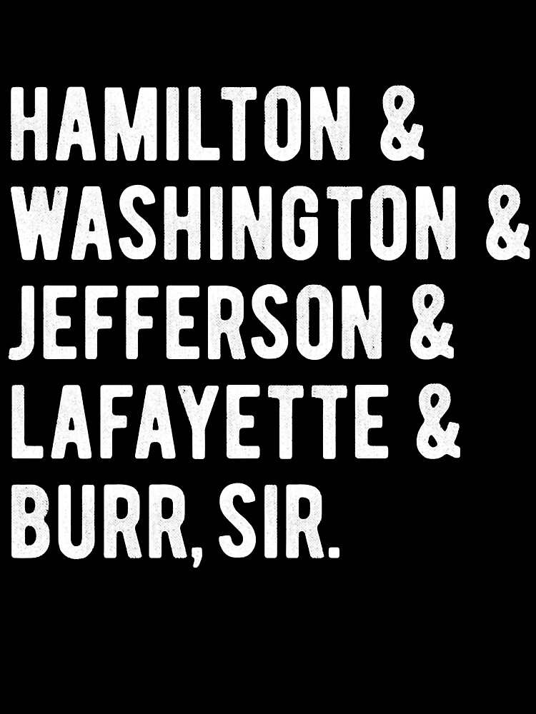 Hamilton jefferson and cheap lafayette