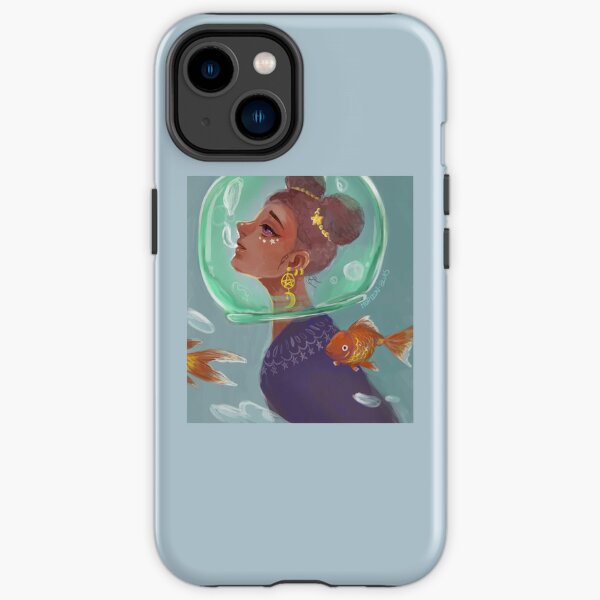 Goldfisch-Mädchen iPhone Robuste Hülle