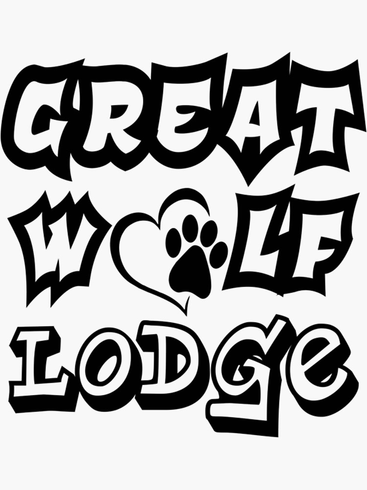 "Great Wolf Lodge " Sticker for Sale by FitCustomDesign Redbubble