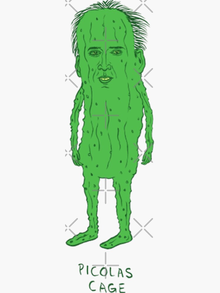 "Picolas Cage nicolas cage funny" Sticker for Sale by DreamMeArt
