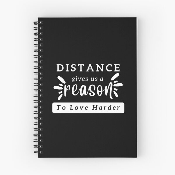 Item preview, Aesthetic Long Distance Relationship Quotes : Distance Gives Us A Reason To Love Harder - White Font designed and sold by shellagrash.
