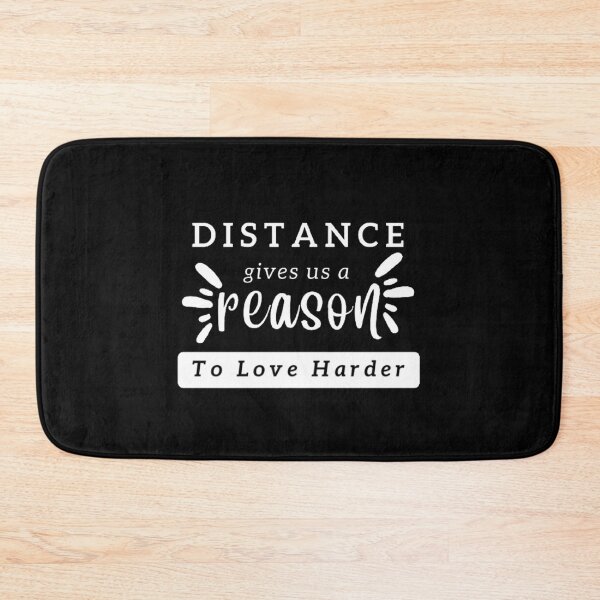 Item preview, Aesthetic Long Distance Relationship Quotes : Distance Gives Us A Reason To Love Harder - White Font designed and sold by shellagrash.