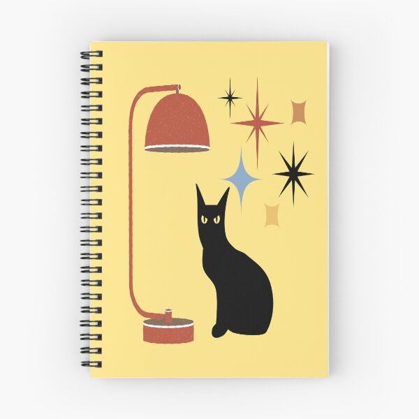 Item preview, Retro Mid Century Atomic Black Cat, Mid century cat,retro atomic cats, designed and sold by Tamas Das.