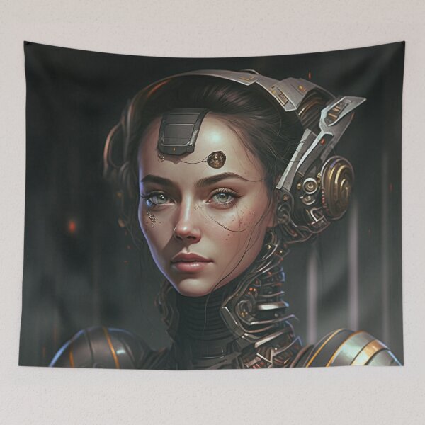 Artikelvorschau, Cybertron Angel Canvas Print Bunte moderne digitale Kunst entworfen und verkauft von Acnologiaa.