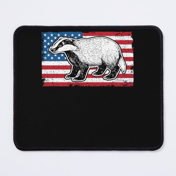 Item preview, Honey Badger American Flag For A Patriot Honey Badger Lover designed and sold by Nessshirts.