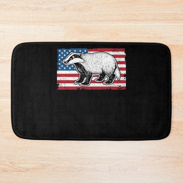 Item preview, Honey Badger American Flag For A Patriot Honey Badger Lover designed and sold by Nessshirts.