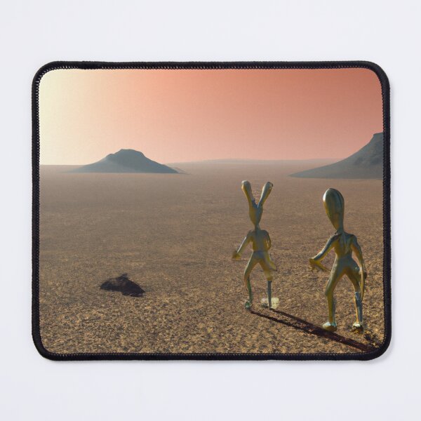 Item preview, Aliens on Mars take me away Cyberpunk T-shirt, Mug, Poster, Sticker, Cushion 2023 Unique New Design designed and sold by WaffleOnDesigns.