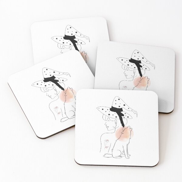 Item preview, Happy Halloween Witch And Wolf  Hand Drawing  Line Art The Best Gift For halloween party  designed and sold by FitCustomDesign.