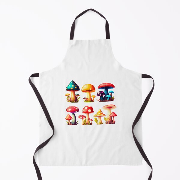 Item preview, Fun and colorful mushrooms. Drawing of hallucinating mushrooms. mushroom art. designed and sold by Cute-and-Co.
