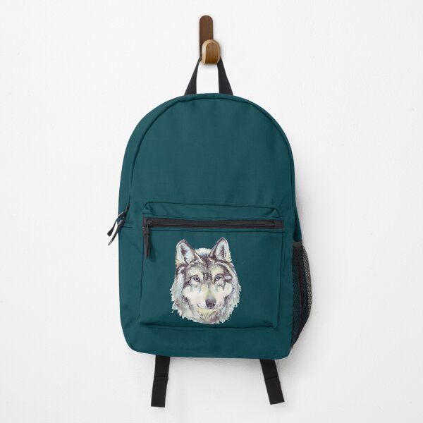 Item preview, Heather beautiful wolf face illustration profile portrait designed and sold by FitCustomDesign.