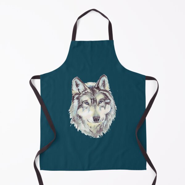 Item preview, Heather beautiful wolf face illustration profile portrait designed and sold by FitCustomDesign.