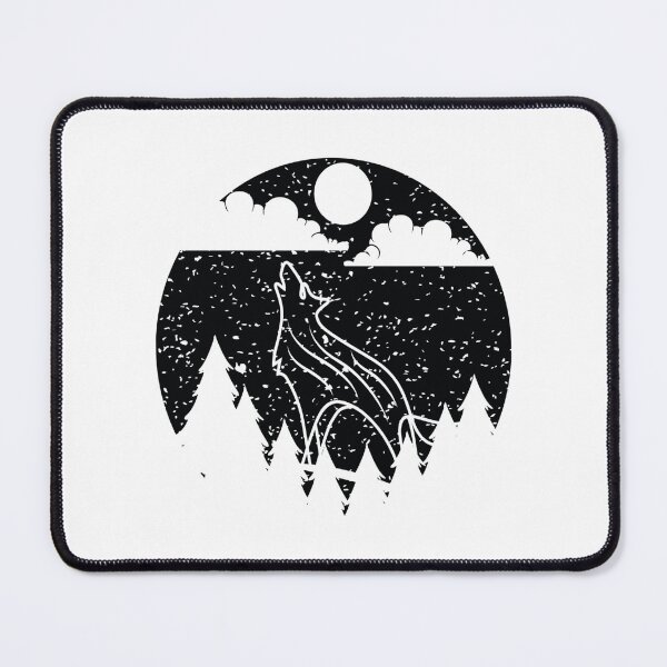 Item preview, Tshirt animal sauvage hurlement de loup au teeshirt de lune chemise de faune nordamricaine loups la nuit131 designed and sold by FitCustomDesign.