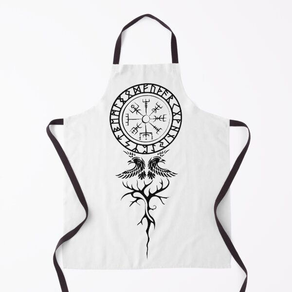 Item preview, Yggdrasil with ravens, rune circle and vegvisir designed and sold by greatercolors.