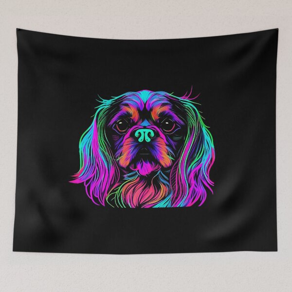 Item preview, English Toy Spaniel Dog Colorful Paint Splash designed and sold by rafaeltto.