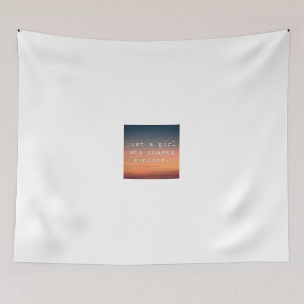Item preview, just a girl who chases sunsets. designed and sold by Artfits.