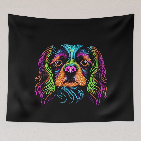 Item preview, English Toy Spaniel Dog Colorful Paint Splash designed and sold by rafaeltto.