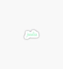 juul name tag (juulia) Sticker