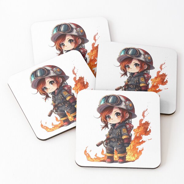 Item preview, Chibi Firefighter - Brave and Cute designed and sold by TheChibiStore.