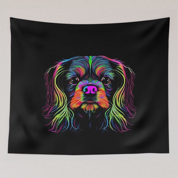 Item preview, English Toy Spaniel Dog Colorful Paint Splash designed and sold by rafaeltto.