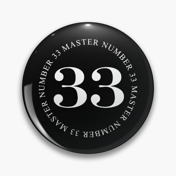 Item preview, Master Number 33 White Text - Simple Series designed and sold by jadeandmoth.