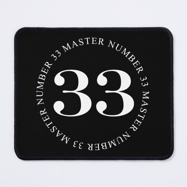 Item preview, Master Number 33 White Text - Simple Series designed and sold by jadeandmoth.