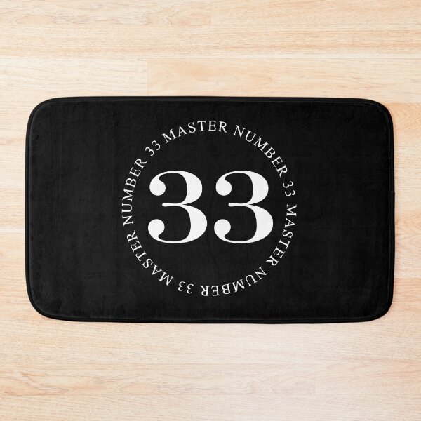 Item preview, Master Number 33 White Text - Simple Series designed and sold by jadeandmoth.