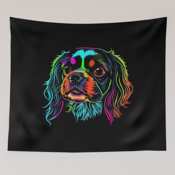 Item preview, English Toy Spaniel Dog Colorful Paint Splash designed and sold by rafaeltto.