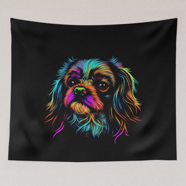 Item preview, English Toy Spaniel Dog Colorful Paint Splash designed and sold by rafaeltto.