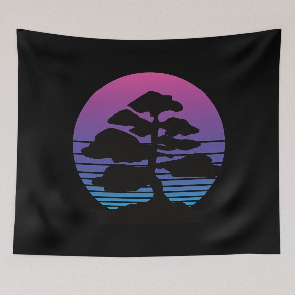 Item preview, Bonsai Tree Sunset Violet designed and sold by piesdesignart.