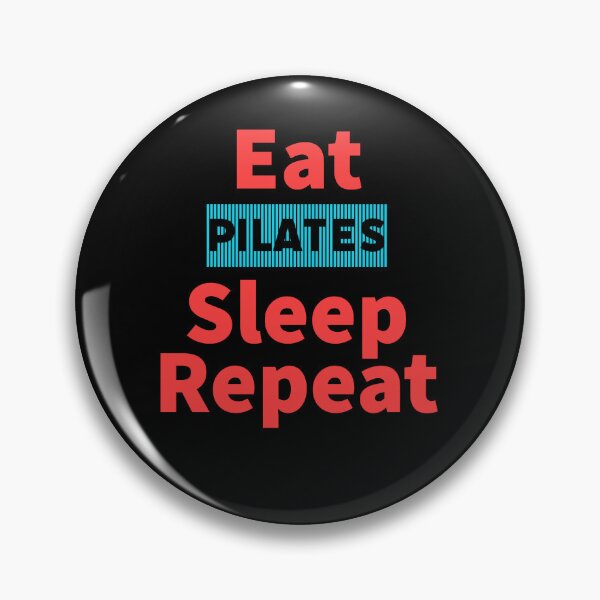 Item preview, Eat Pilates sleep repeat-inspirational, Pilates red and blue designed and sold by Master4art.