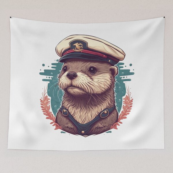 Item preview, Cute otter sailor ready to sail the seas designed and sold by Dise37.