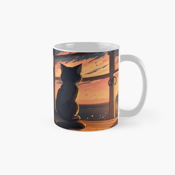 Item preview, Cat Watching Sunset : For Sunset Lovers designed and sold by Ameripensia.