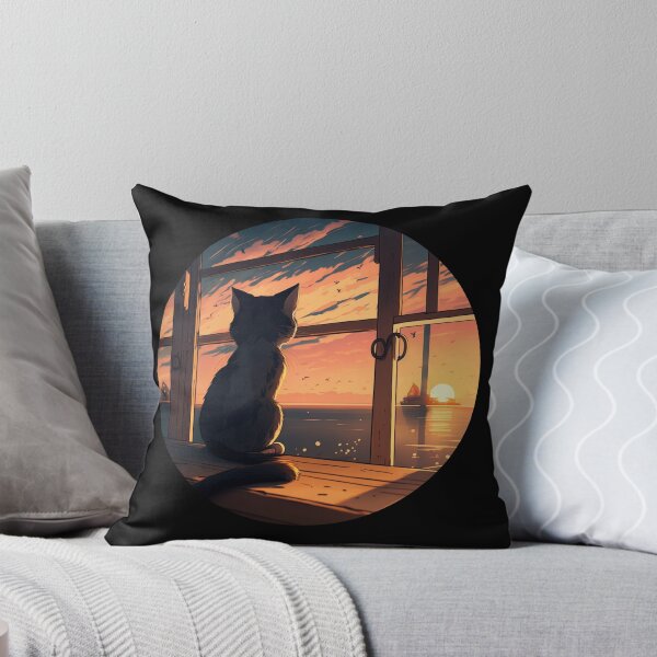 Item preview, Cat Watching Sunset : For Sunset Lovers designed and sold by Ameripensia.