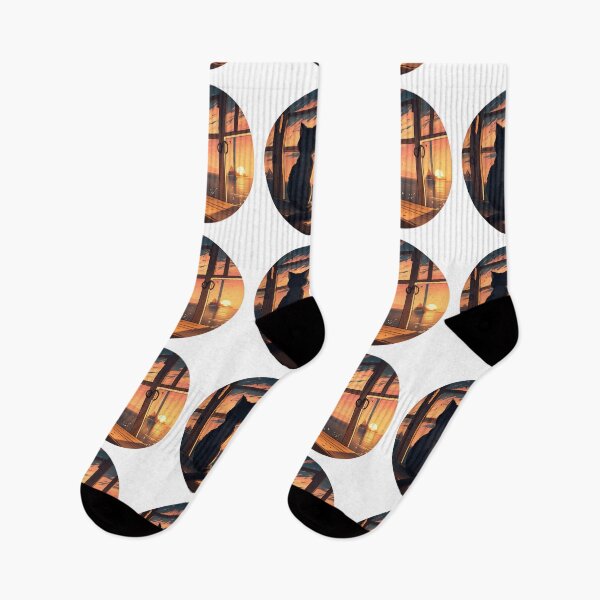 Item preview, Cat Watching Sunset : For Sunset Lovers designed and sold by Ameripensia.