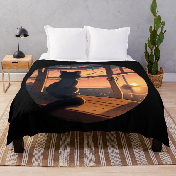 Item preview, Cat Watching Sunset : For Sunset Lovers designed and sold by Ameripensia.