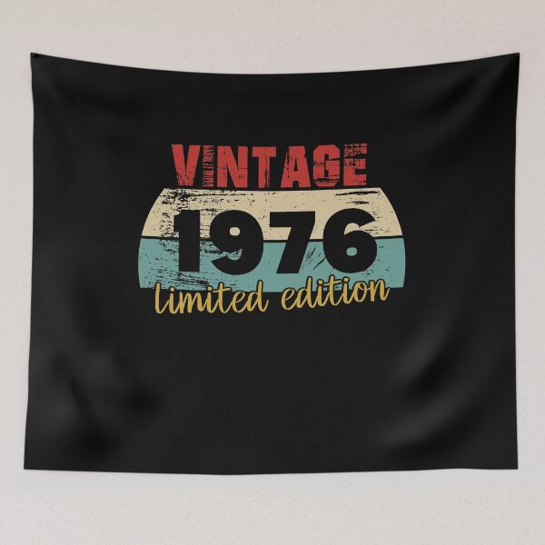 Item preview, Vintage 1976, 47th Birthday limited edition Gift designed and sold by ahmedbakkali.