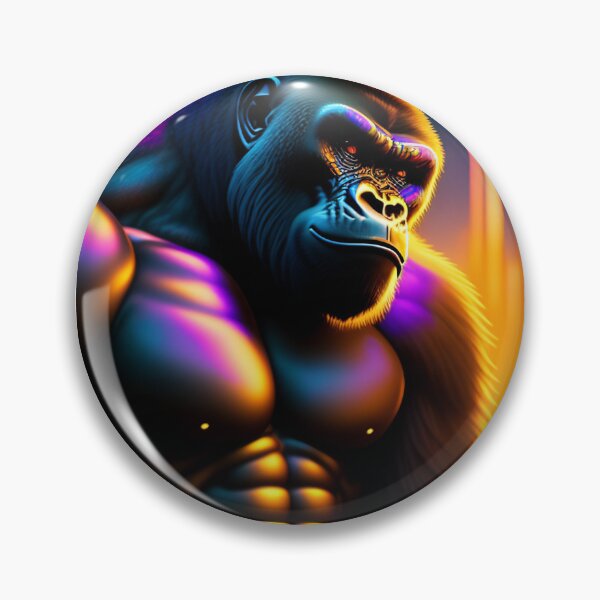 Item preview, Badass Kong gorilla warrior art 1 designed and sold by vishalraifx.