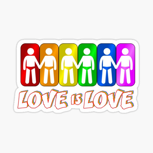 Love Is Love Lbgtq Tshirt Pride Gay Lesbian Bisexual Transgender Sticker For Sale By