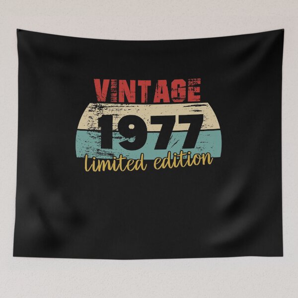 Item preview, Vintage 1977, 46th Birthday limited edition Gift designed and sold by ahmedbakkali.