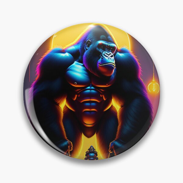 Item preview, Badass Kong gorilla warrior art 3 designed and sold by vishalraifx.