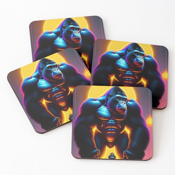 Item preview, Badass Kong gorilla warrior art 3 designed and sold by vishalraifx.