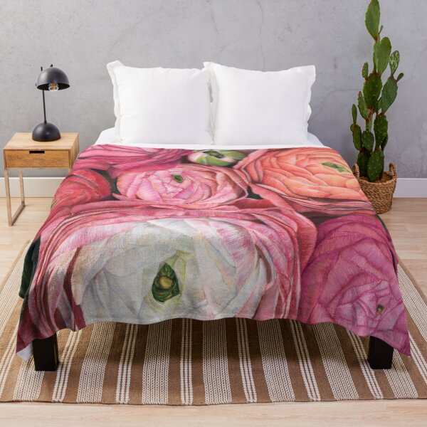 Item preview, Arleth ranunculus bouquet in warm pink designed and sold by blursbyai.