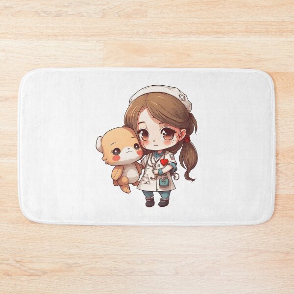 Item preview, Chibi Nurse with Teddy Bear designed and sold by TheChibiStore.