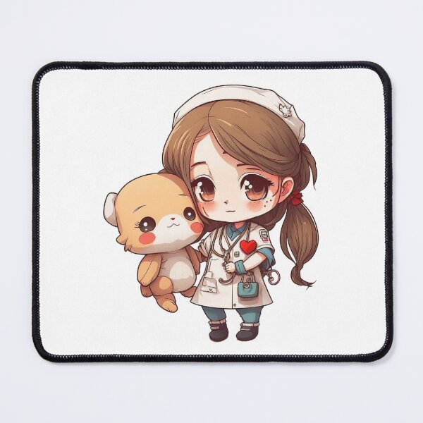 Item preview, Chibi Nurse with Teddy Bear designed and sold by TheChibiStore.