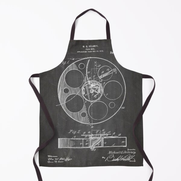 Item preview, Film Reel Patent - Classic Cinema Art - Black Chalkboard designed and sold by patentpress.