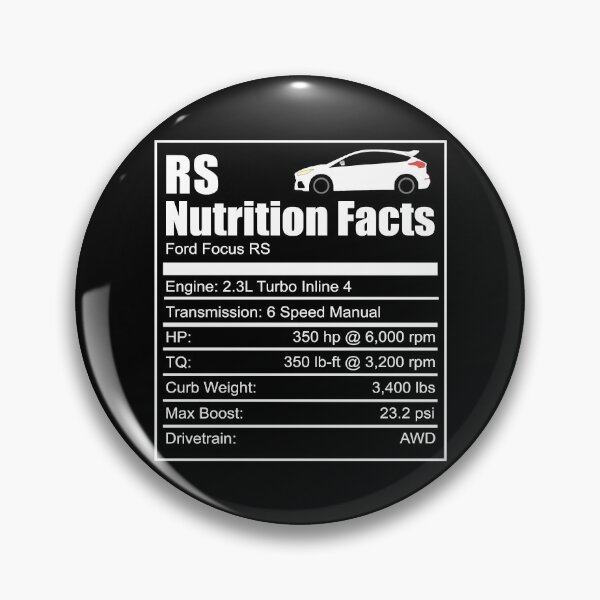 Item preview, Ford Focus RS Nutrition Facts Focus RS Wrc Rally Turbo Ken Block designed and sold by Decals4uUK.