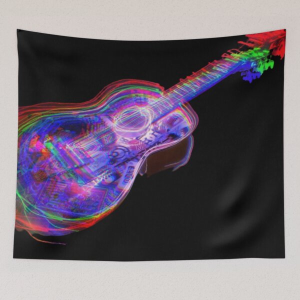 Item preview, Purple guitar, abstract designed and sold by zeljana0504.